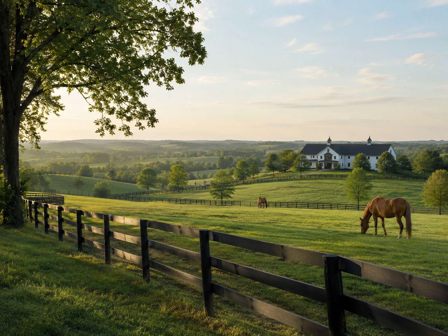 Kentucky landscape at dusk